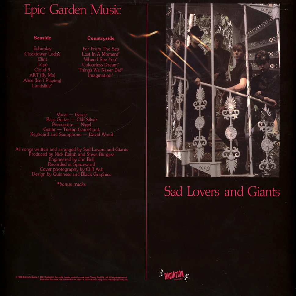 Sad Lovers And Giants - Epic Garden Music White Vinyl Edition