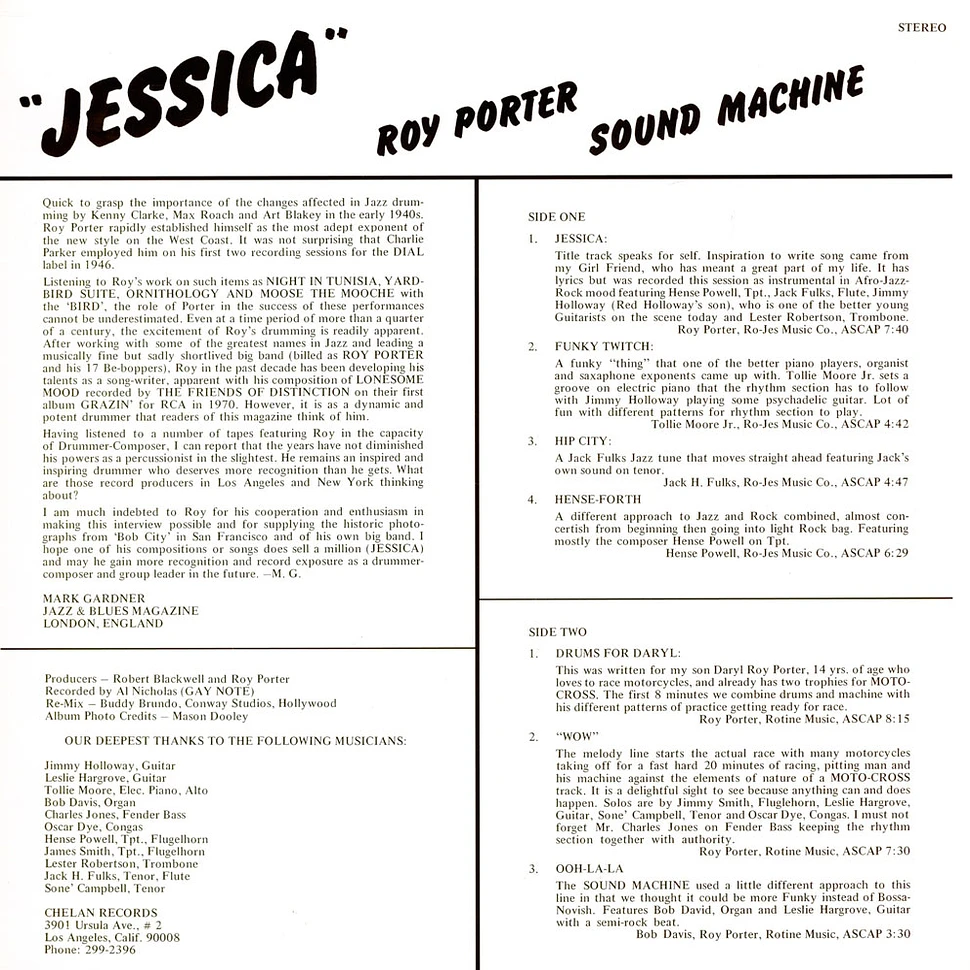 Roy Porter Sound Machine - Jessica Deluxe Edition