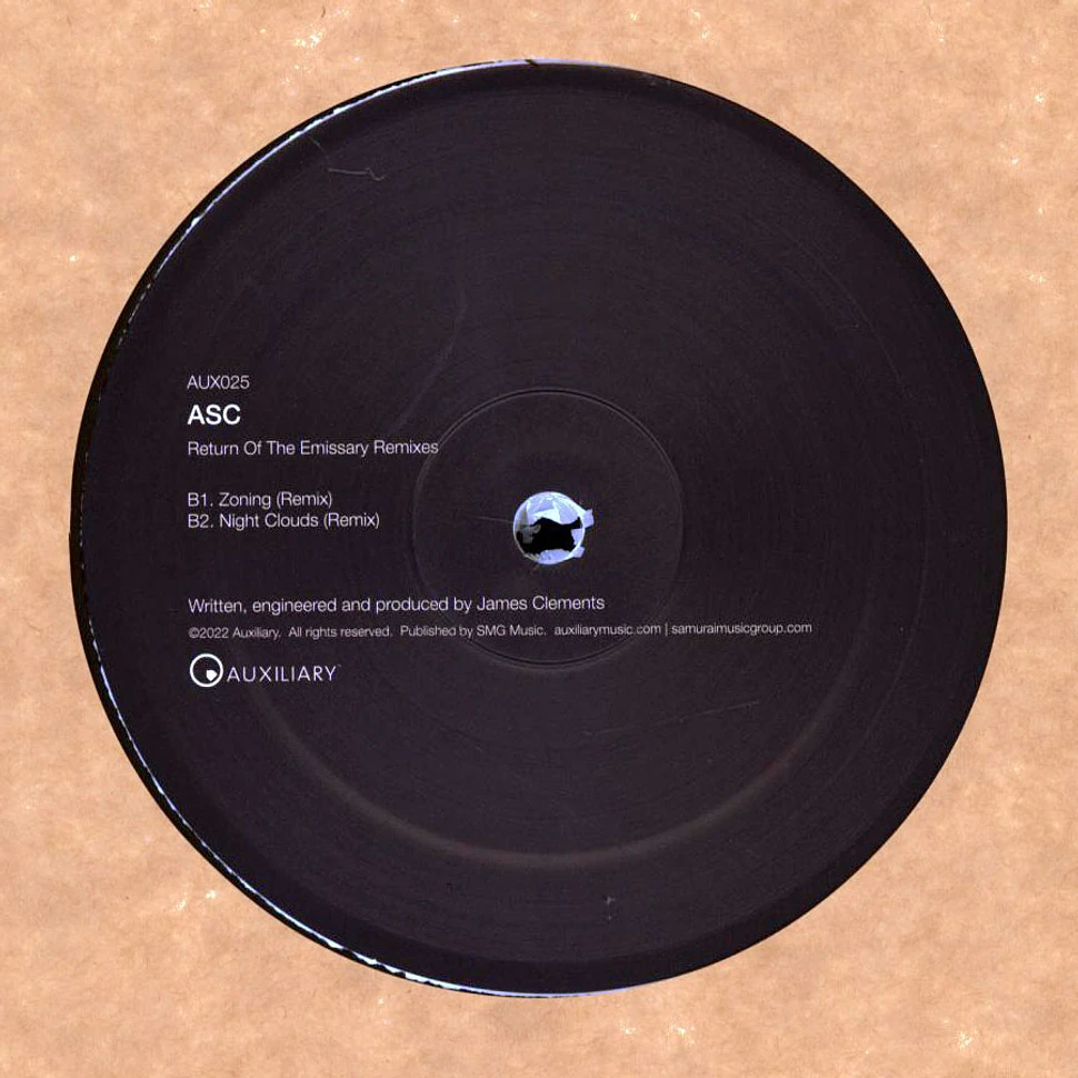 ASC - Return Of The Emissary Remixes Semi Clear Vinyl Edition