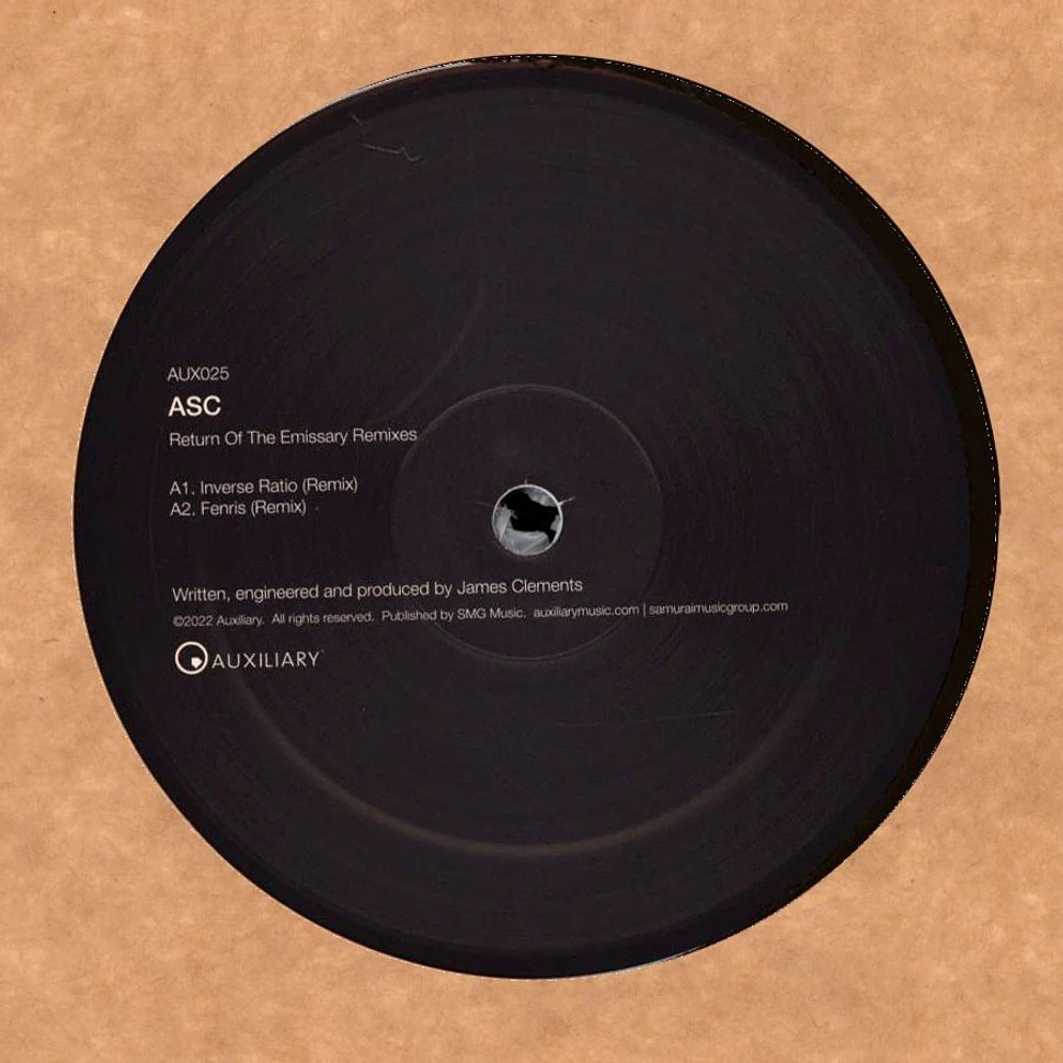 ASC - Return Of The Emissary Remixes Semi Clear Vinyl Edition