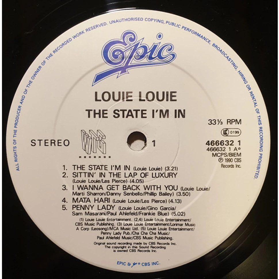 Louie Louie - The State I'm In