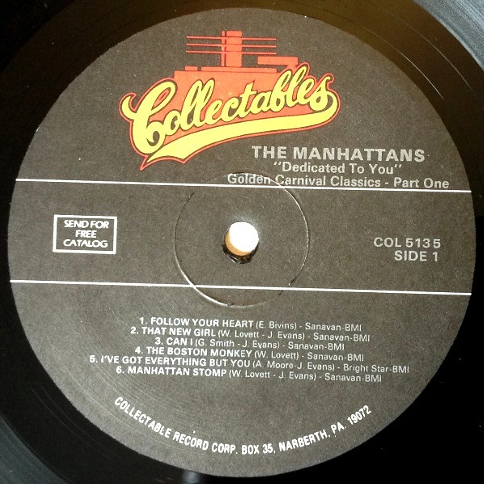 Manhattans - Dedicated To You