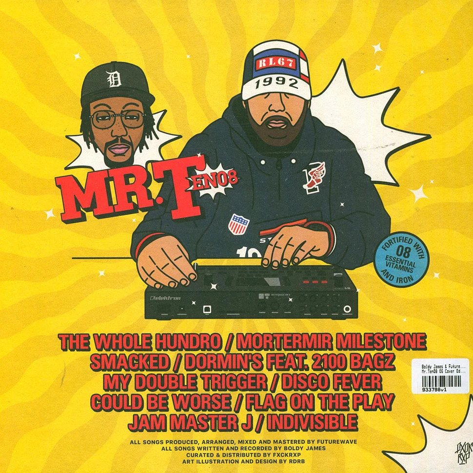 Boldy James & Futurewave - Mr.Ten08 Comic Cover Black Vinyl