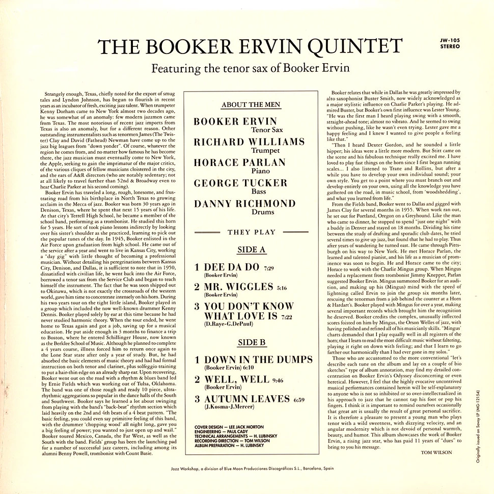 Booker Ervin - Cookin'