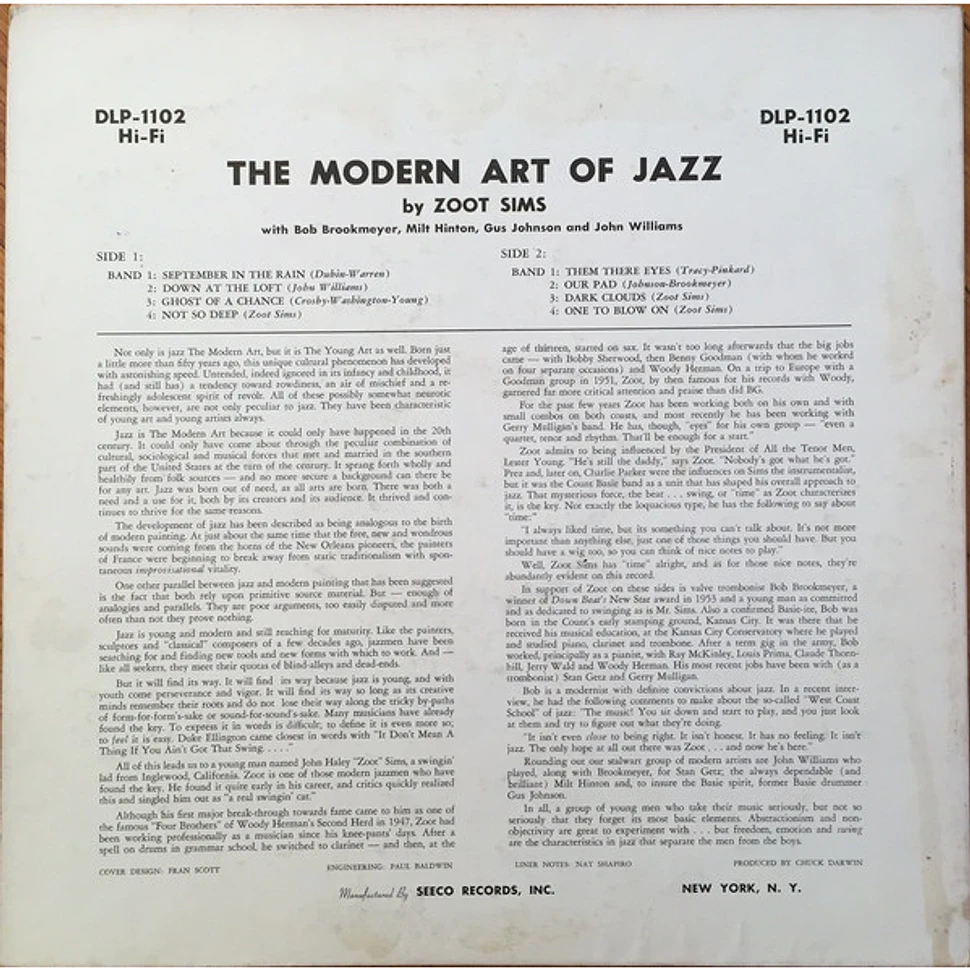 Zoot Sims - The Modern Art Of Jazz