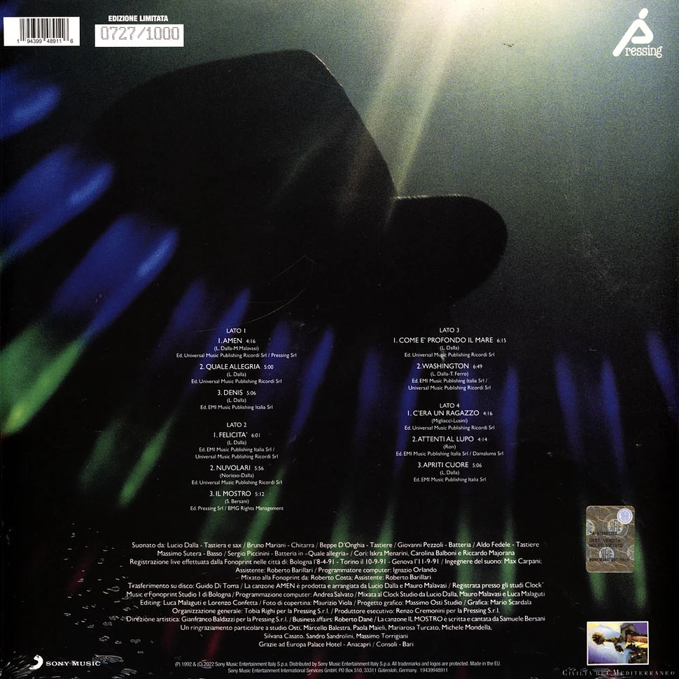 Lucio Dalla - Amen Red Vinyl Edition