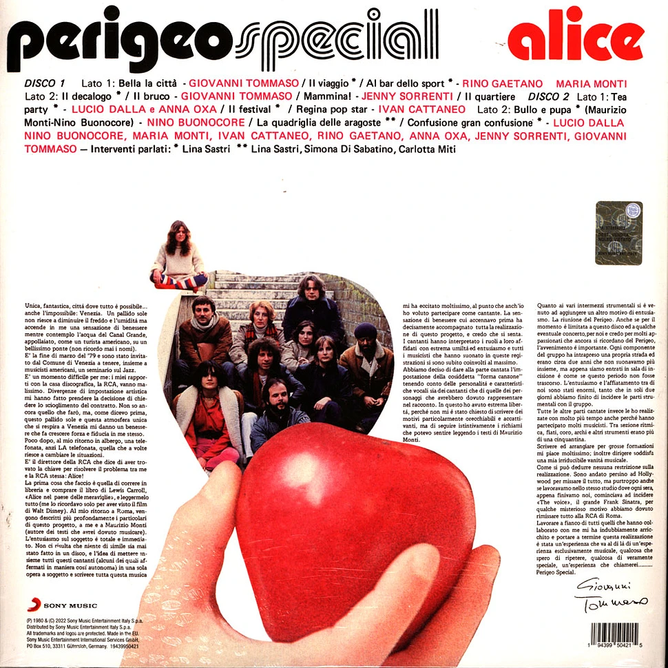 Perigeo - Alice Red Vinyl Edtion
