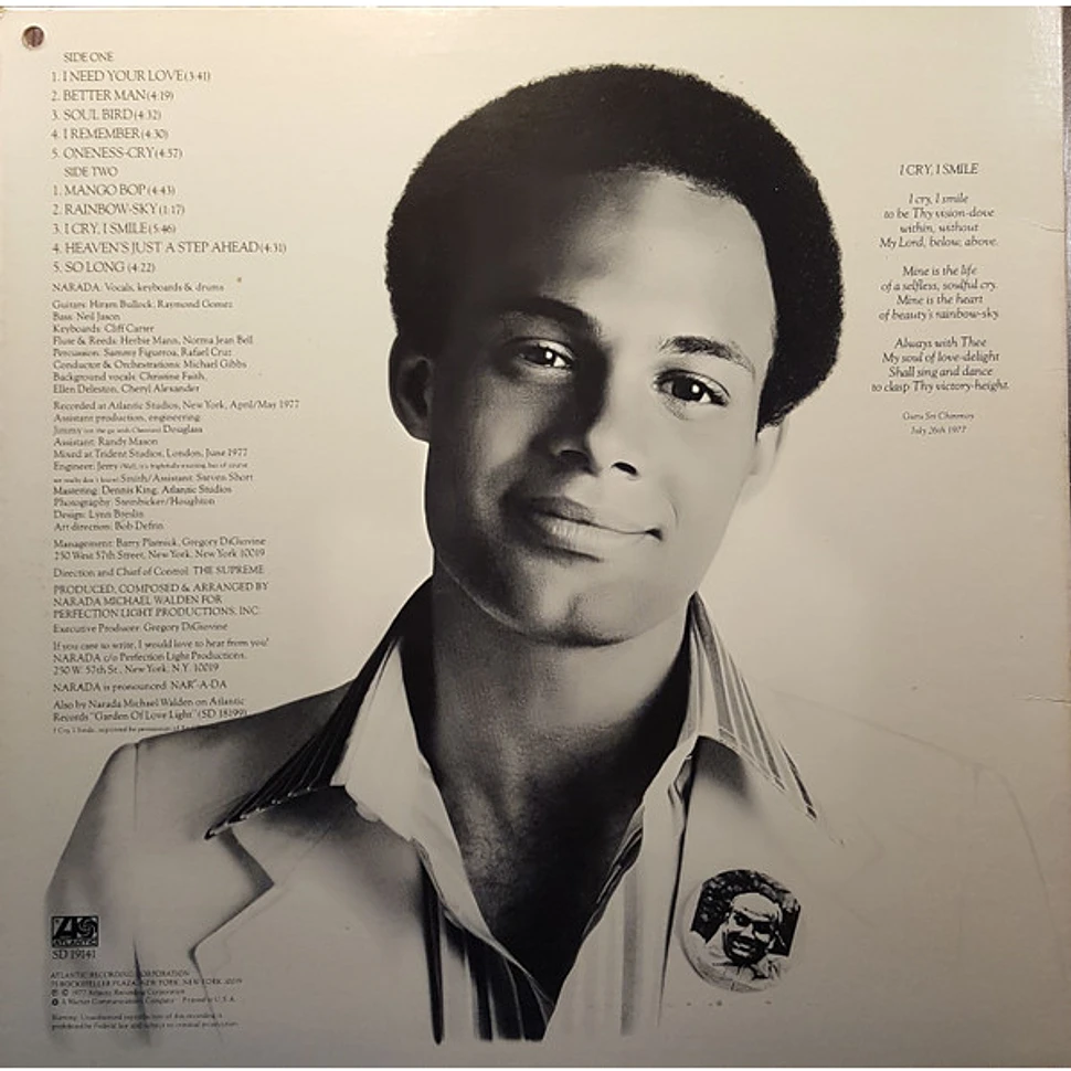 Narada Michael Walden - I Cry, I Smile