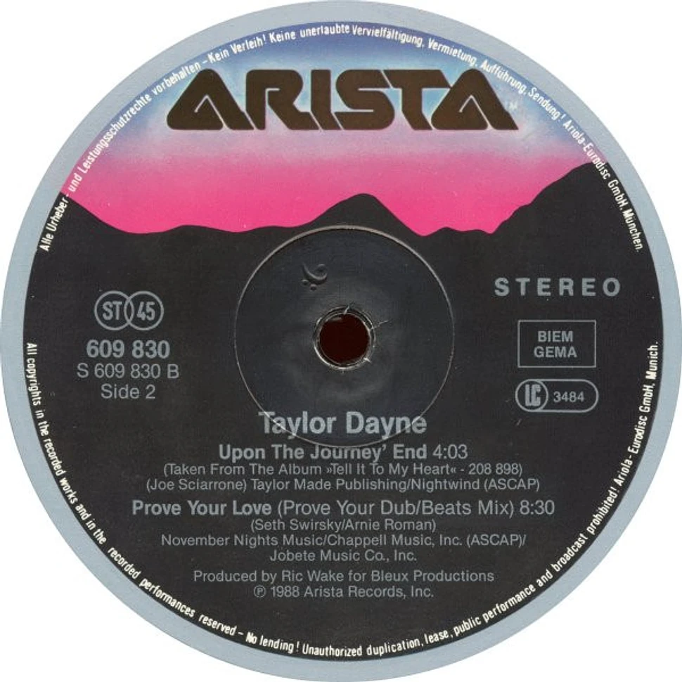 Taylor Dayne - Prove Your Love (Extended Remix)