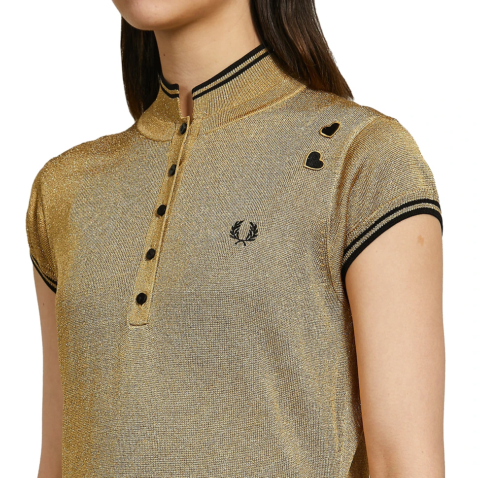 Fred Perry x Amy Winehouse Foundation - Metallic Knitted Shirt