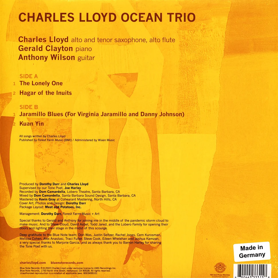 Charles Lloyd - Trios: Ocean