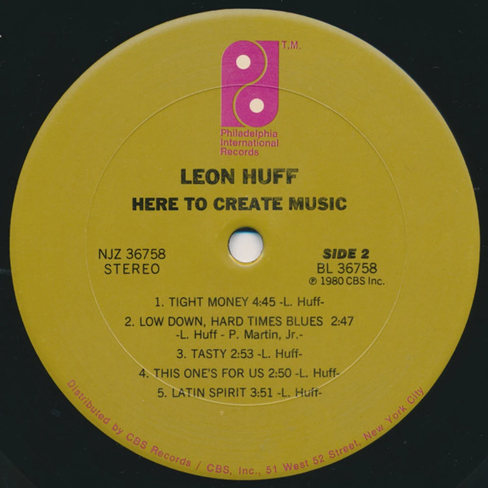 Leon Huff - Here To Create Music