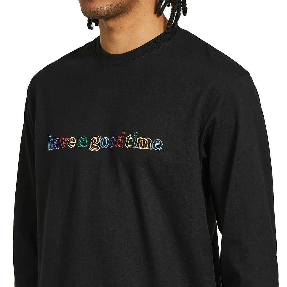 have a good time - Colorful Outline Side Logo L/S Tee