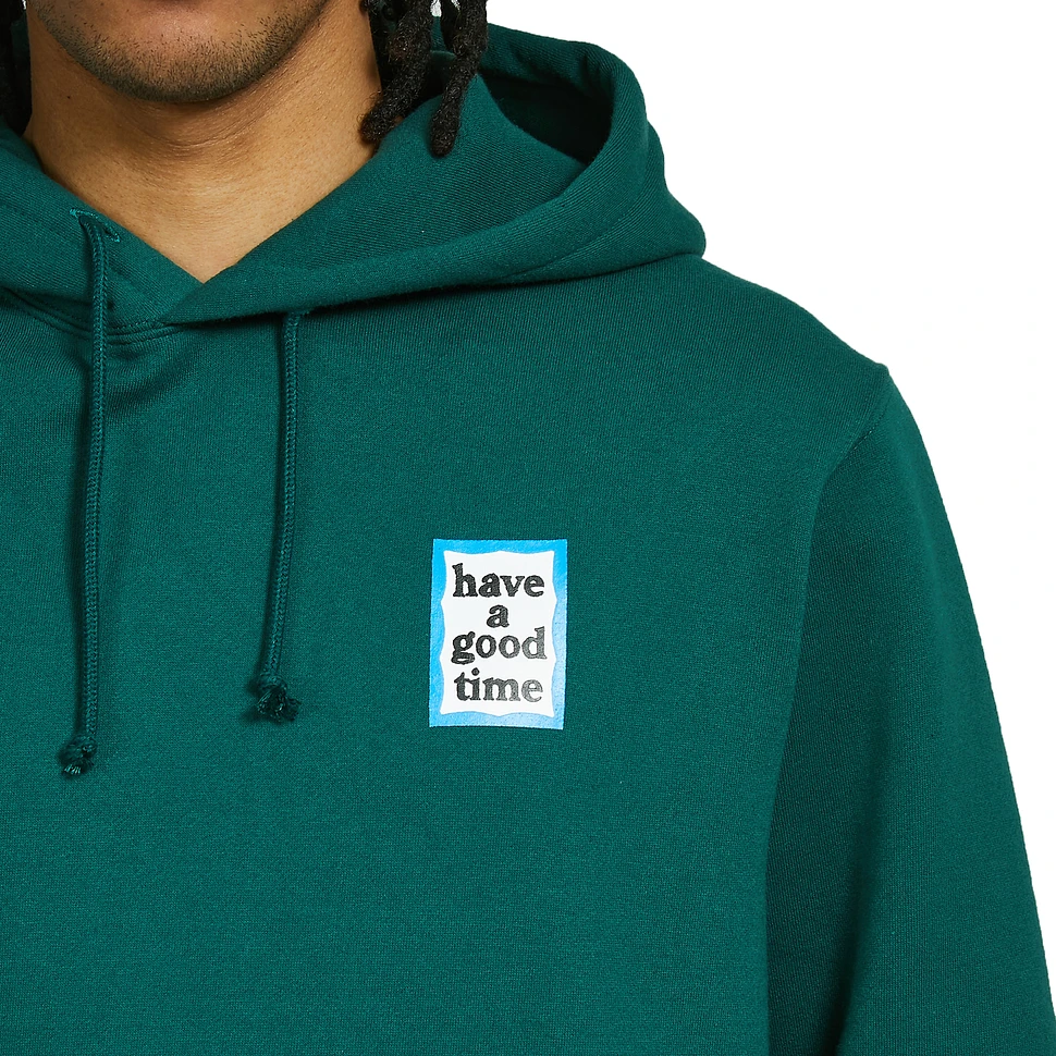 have a good time - Mini Blue Frame Pullover Hoodie (Casino Green