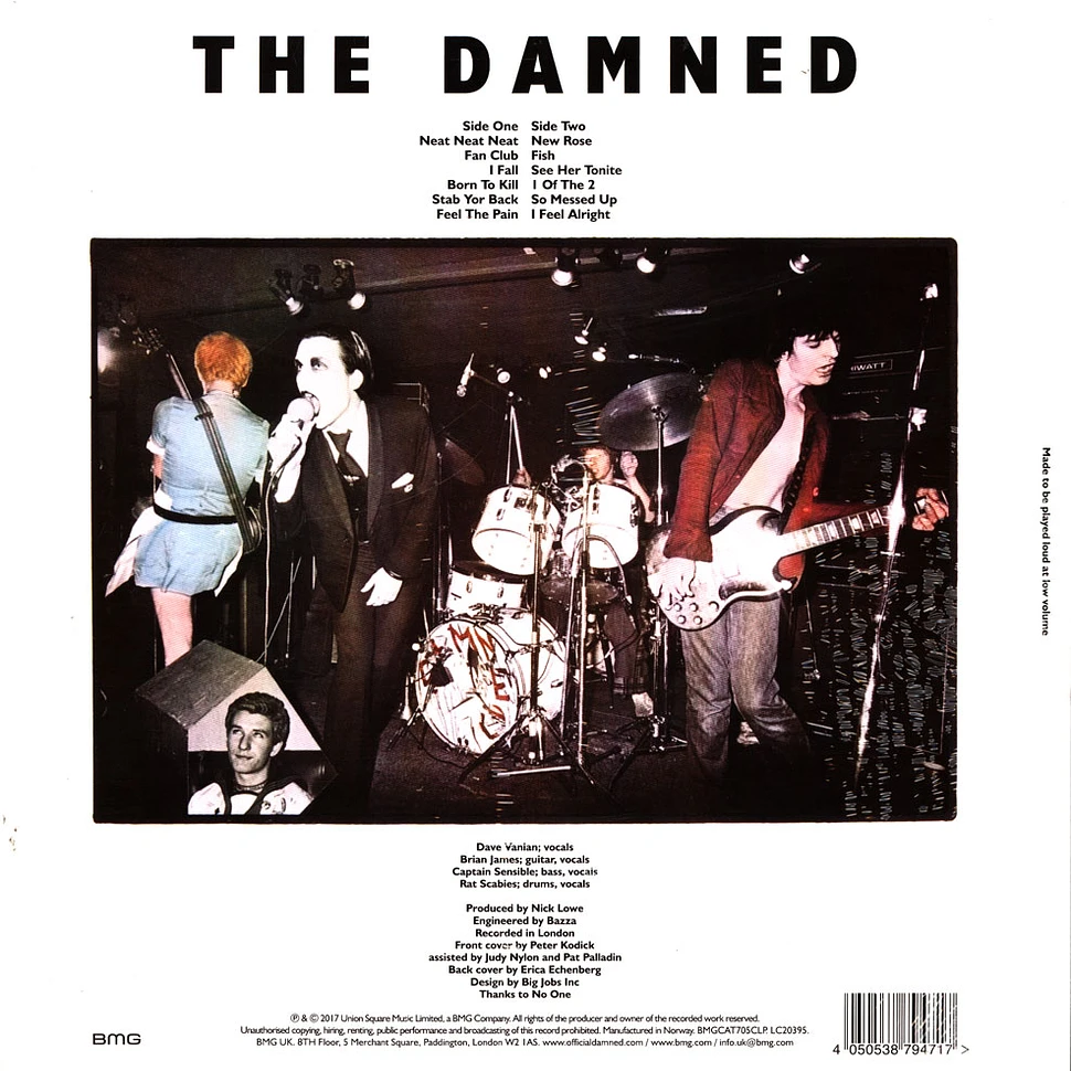 The Damned - Damned Damned Damned Yellow Vinyl Edition