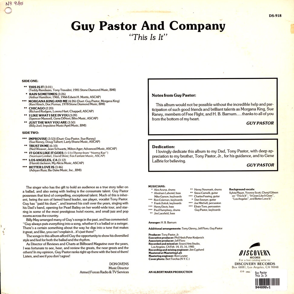Guy Pastor - This Is It