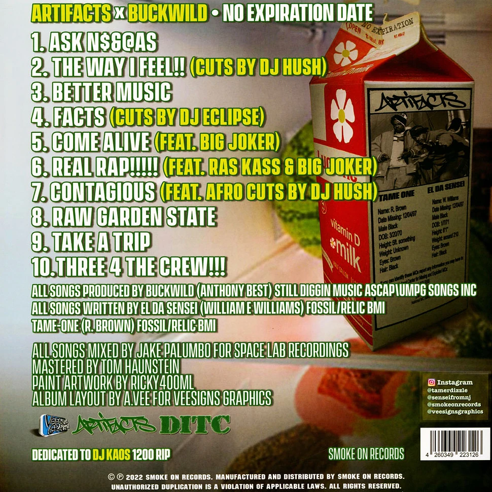 Artifacts X Buckwild - No Expiration Date Black Vinyl Edition