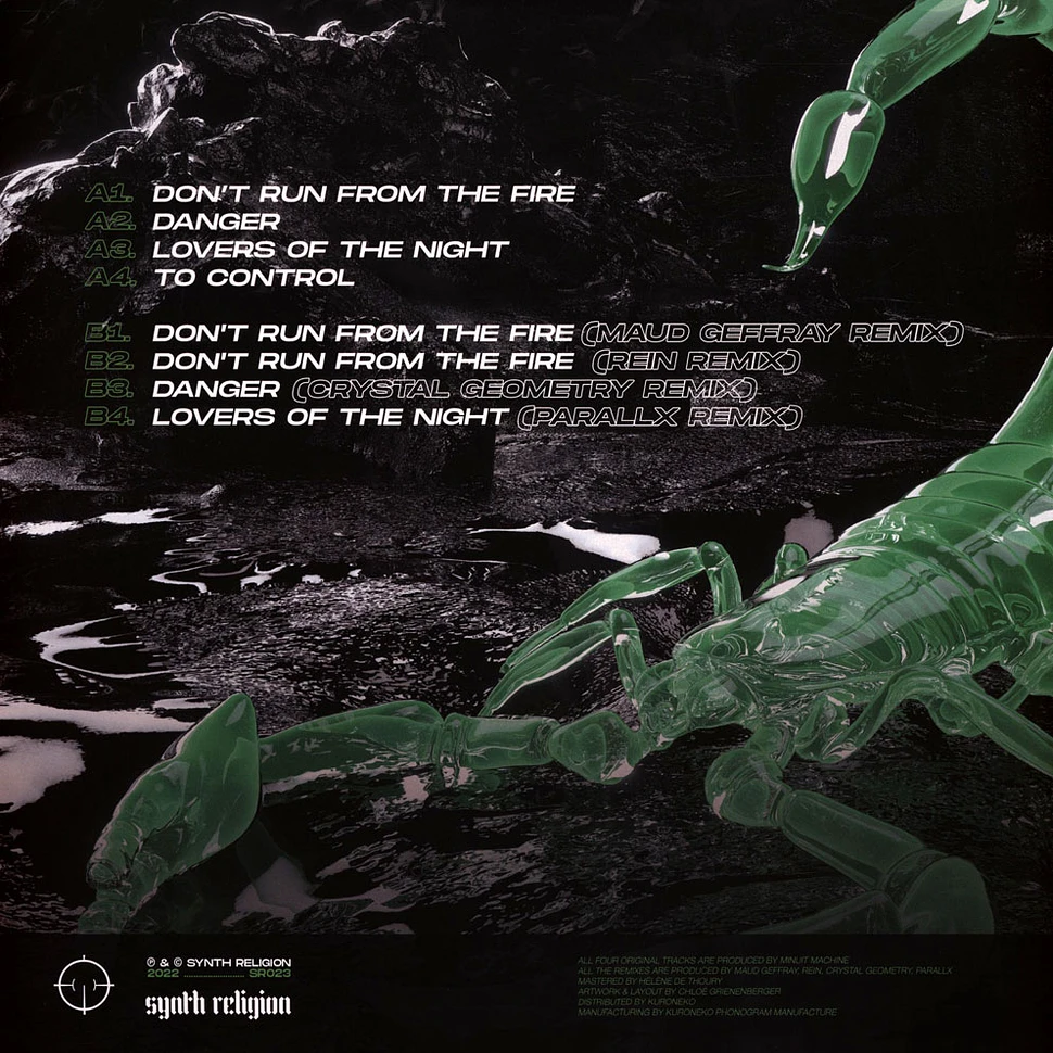 Minuit Machine - Don't Run From The Fire Remix Edition Green Vinyl Edition