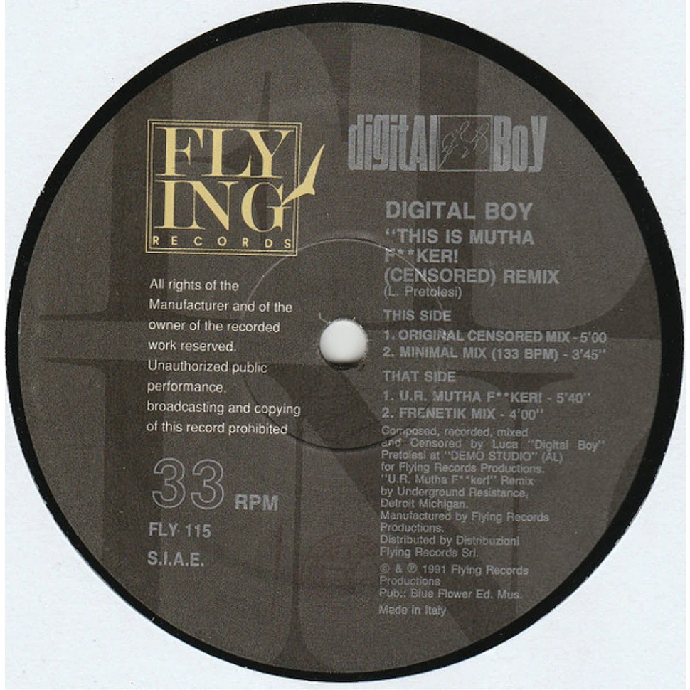Digital Boy - This Is Mutha F**ker! (Censored) Remix