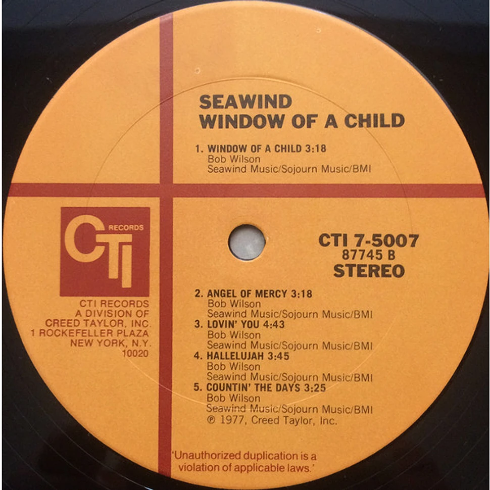 Seawind - Window Of A Child