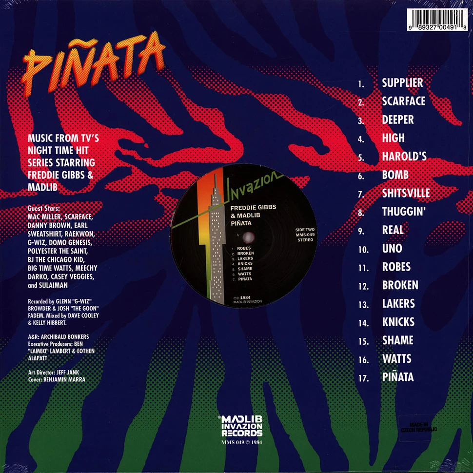 Freddie Gibbs & Madlib - Pinata: The 1984 Version Neon Pink & Black Vinyl Edition