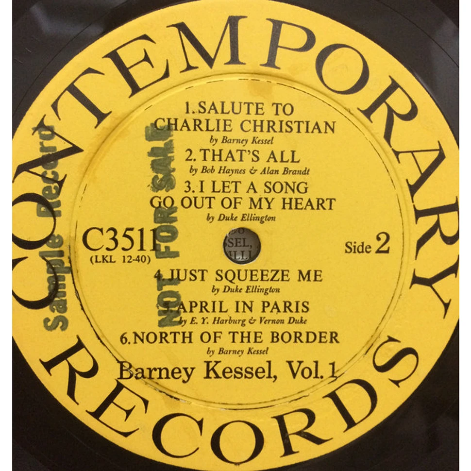 Barney Kessel - Volume 1: Easy Like