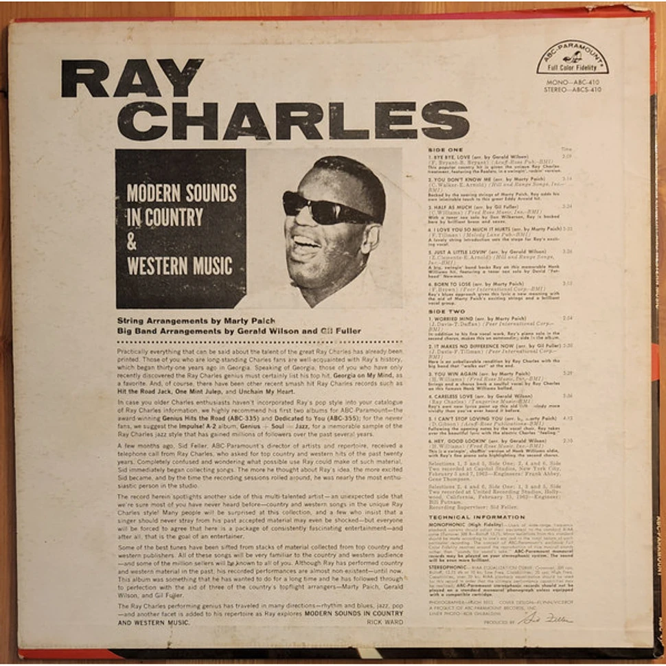 Ray Charles - Modern Sounds In Country And Western Music