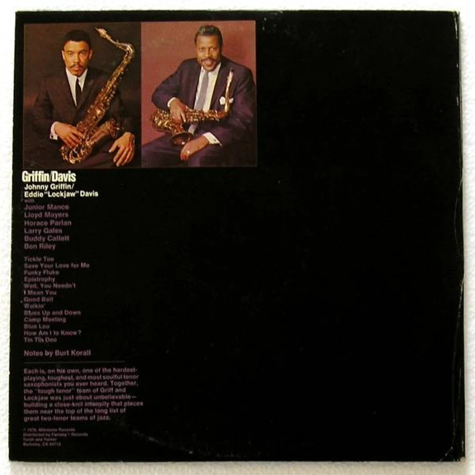 Johnny Griffin / Eddie "Lockjaw" Davis - The Toughest Tenors