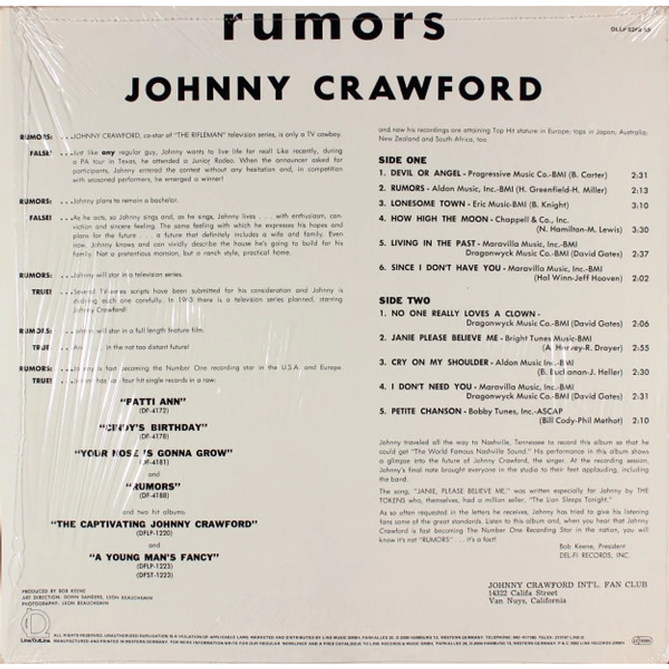 Johnny Crawford - Rumors