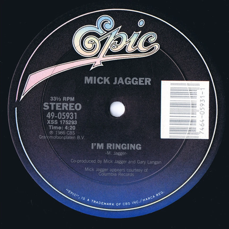 Mick Jagger Ruthless People Vinyl 12 1986 Us Original Hhv 