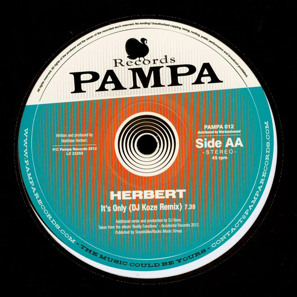 Dntel, Herbert - Remixes By Die Vögel, DJ Koze 2022 Repress