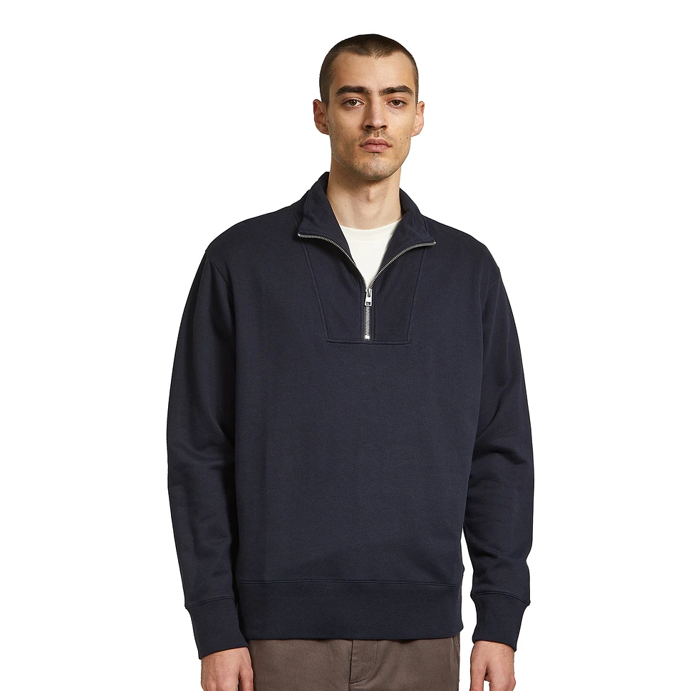 Norse Projects - Arne Seacell Half Zip (Dark Navy) | HHV