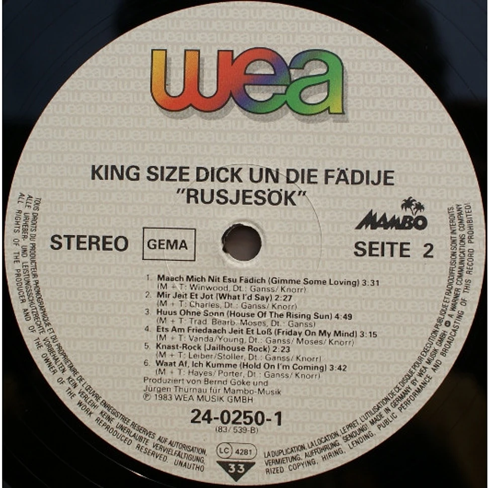King Size Dick Un Die Fädije - Rusjesök