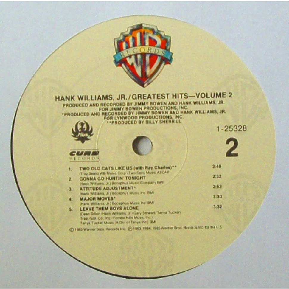 Hank Williams Jr. - Greatest Hits Volume 2 - Vinyl LP - 1985 - US ...