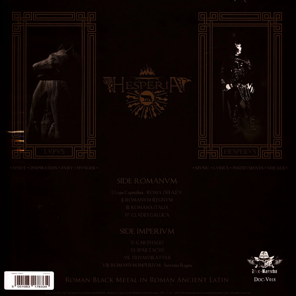 Hesperia - Roma II Black Vinyl Edition