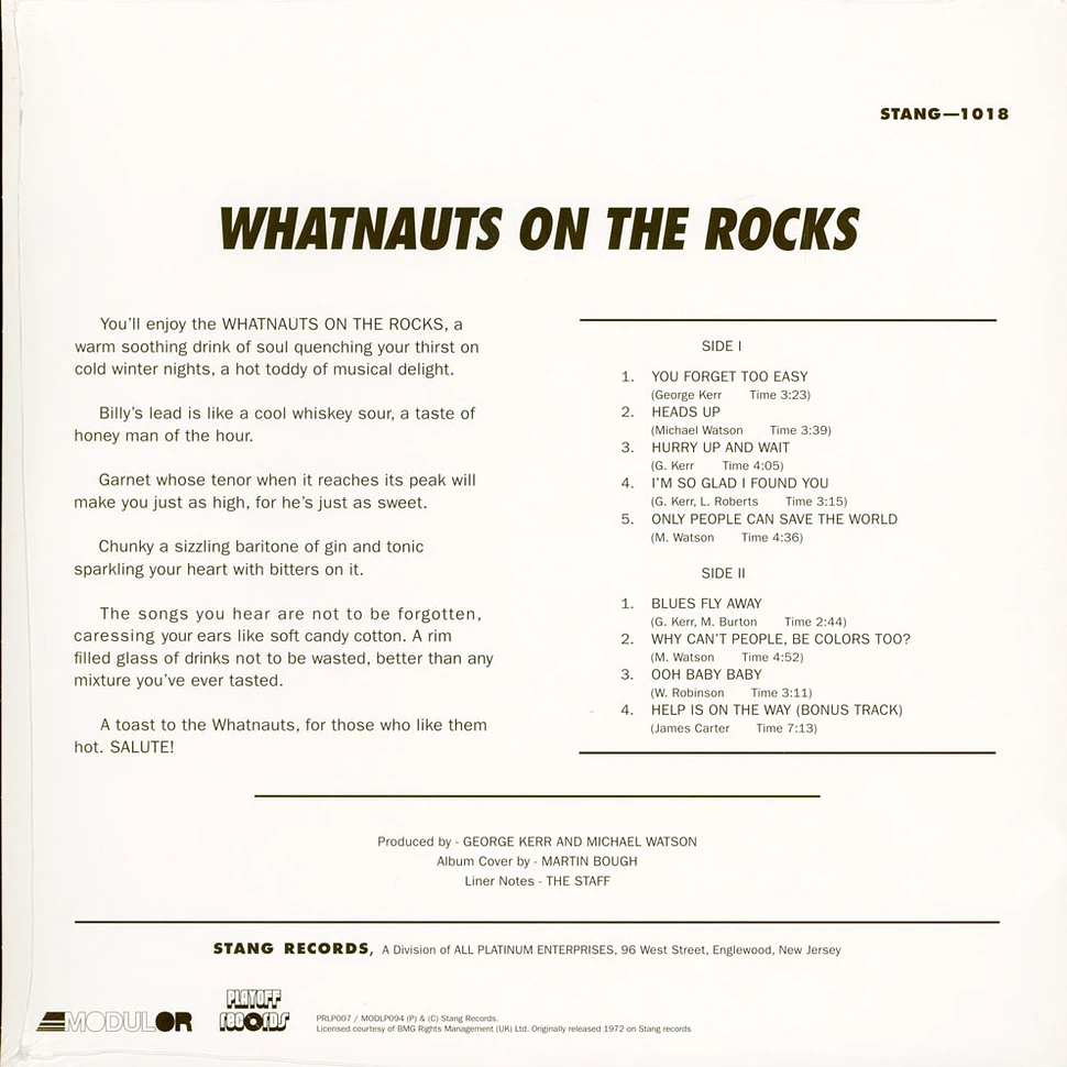 The Whatnauts - Whatnauts On The Rocks