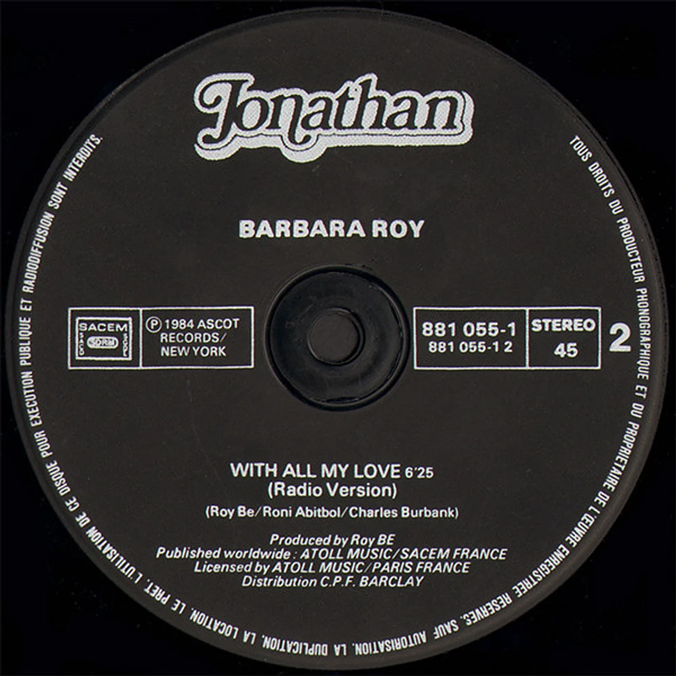 Barbara Roy - With All My Love (Special Dub Mix)