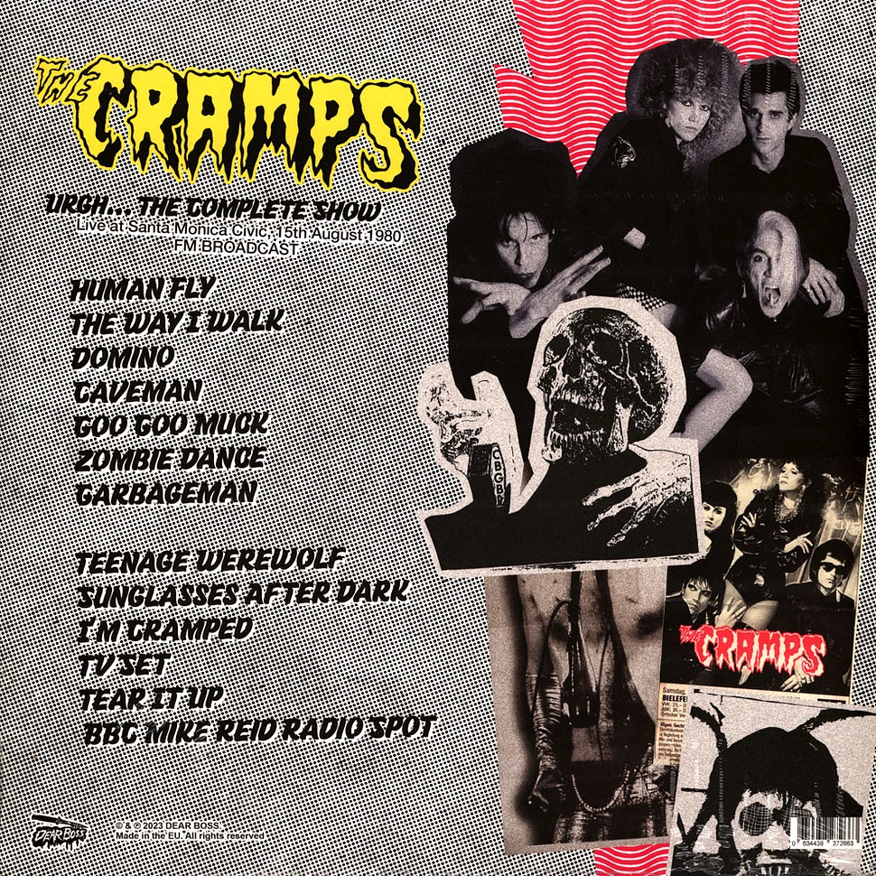 Cramps - Urgh...The Complete Show - Live At Santa Monica Civic 1980 Black Vinyl Edition