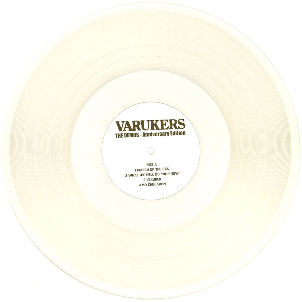 The Varukers - The Demos Clear Vinylanniversary Edition