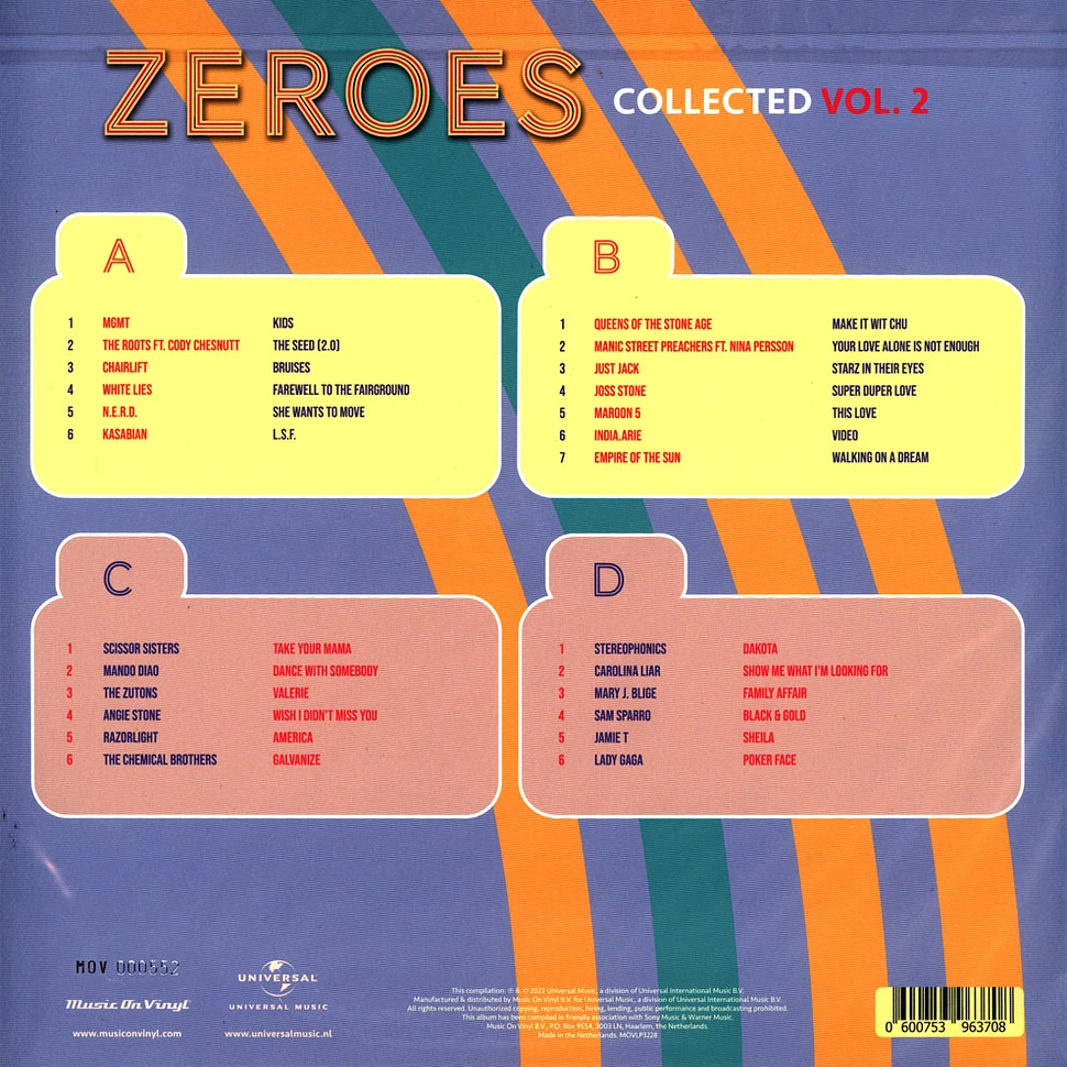 V.A. - Zeroes Collected Volume 2 Red Vinyl Edition
