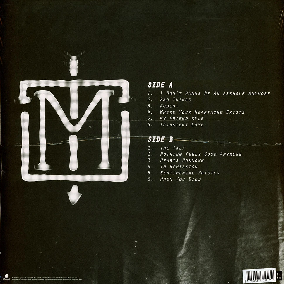 Menzingers - Rented World White Vinyl Edition - Vinyl LP - 2014