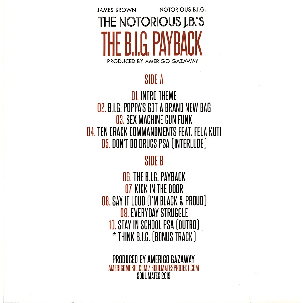 Amerigo Gazaway - The Notorious J.B.'s: The B.I.G. Payback