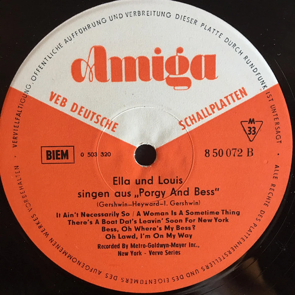Ella Fitzgerald Und Louis Armstrong - Ella Und Louis Singen Aus Porgy And Bess