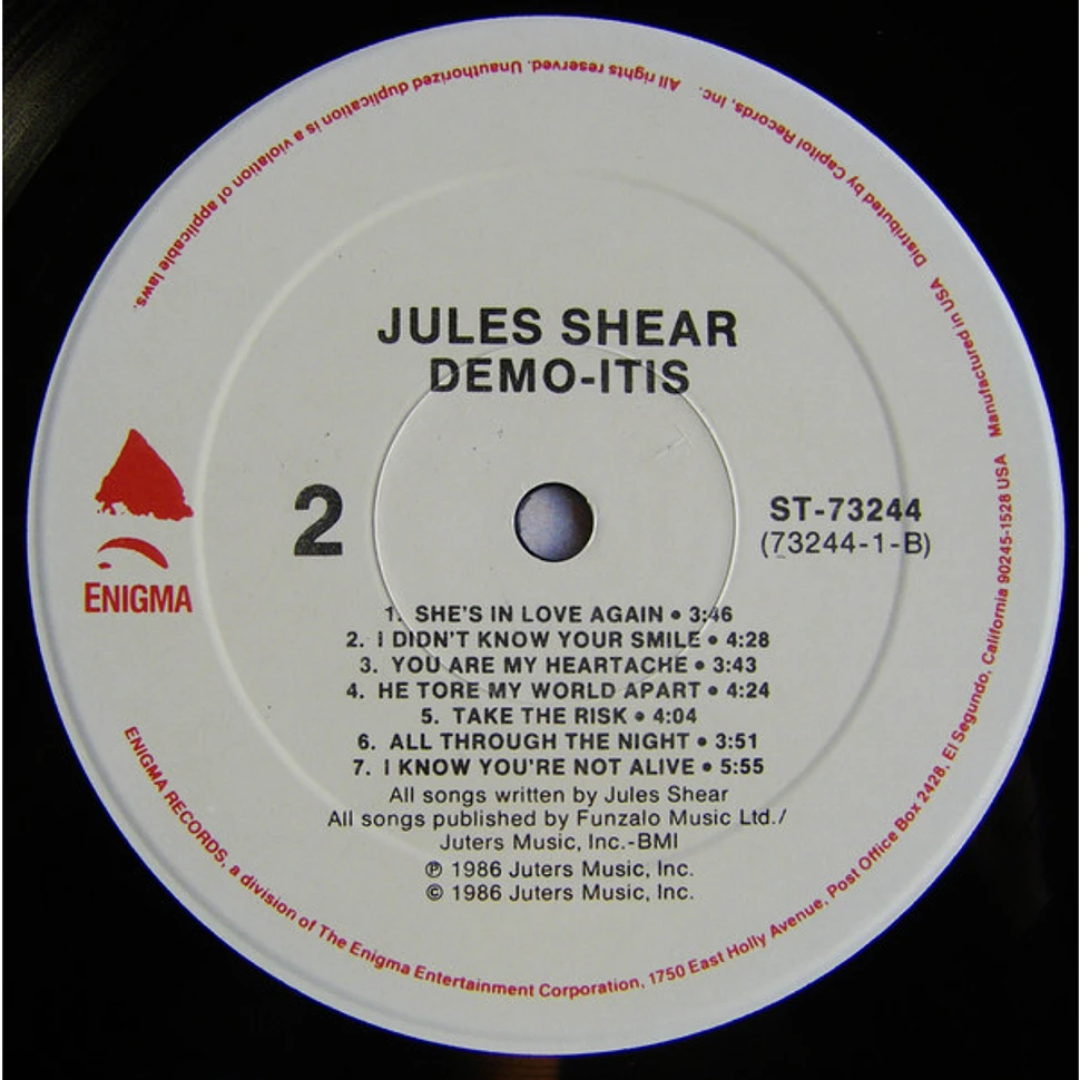 Jules Shear - Demo-itis