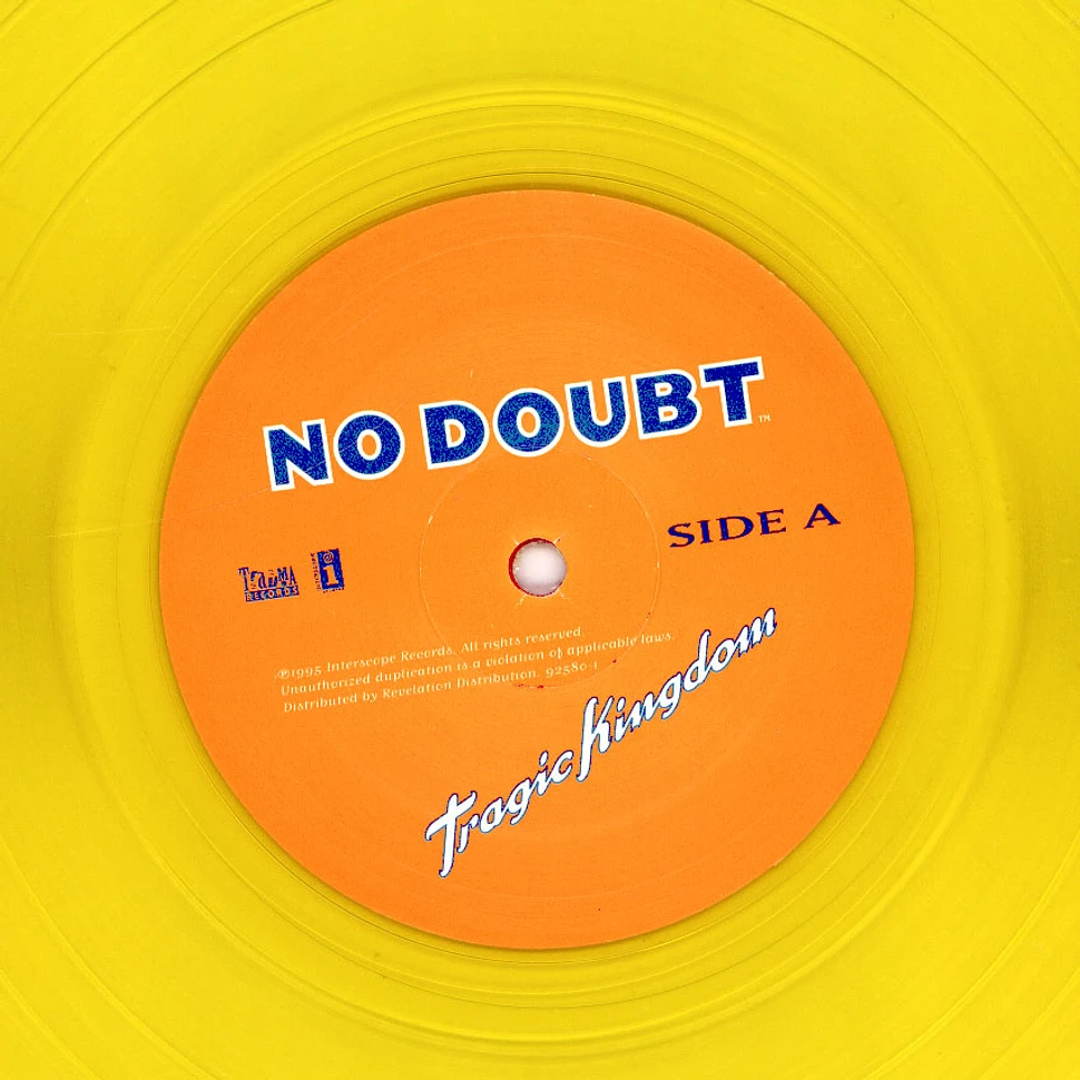 No Doubt Tragic Kingdom Yellow Vinyl Edition Vinyl Lp 1995 Us Reissue Hhv