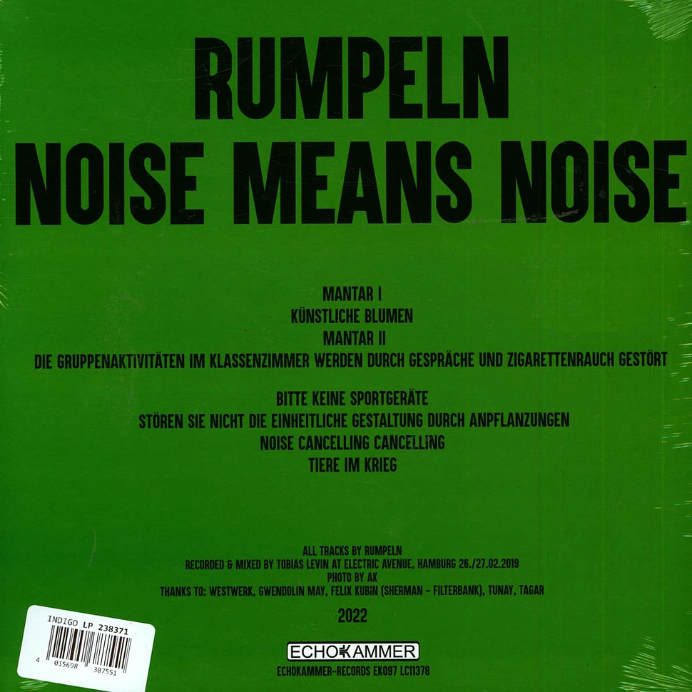 Rumpeln - Noise Means Noise