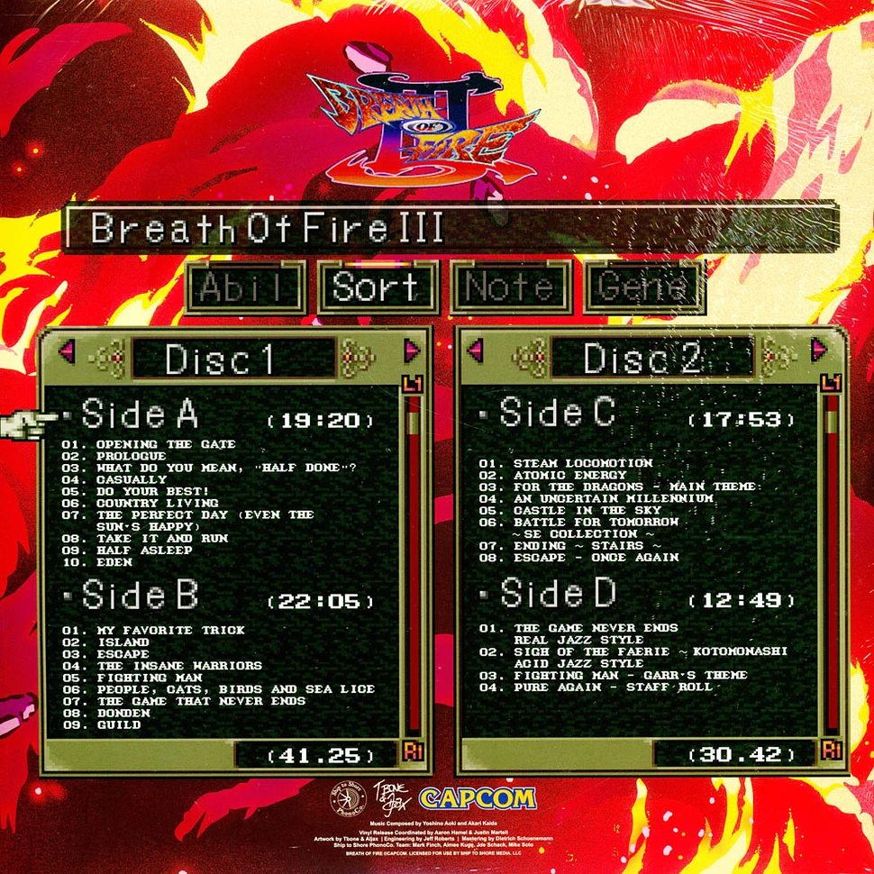 Akari Kaida & Yoshino Aoki - Breath Of Fire III Clear Vinyl Edition