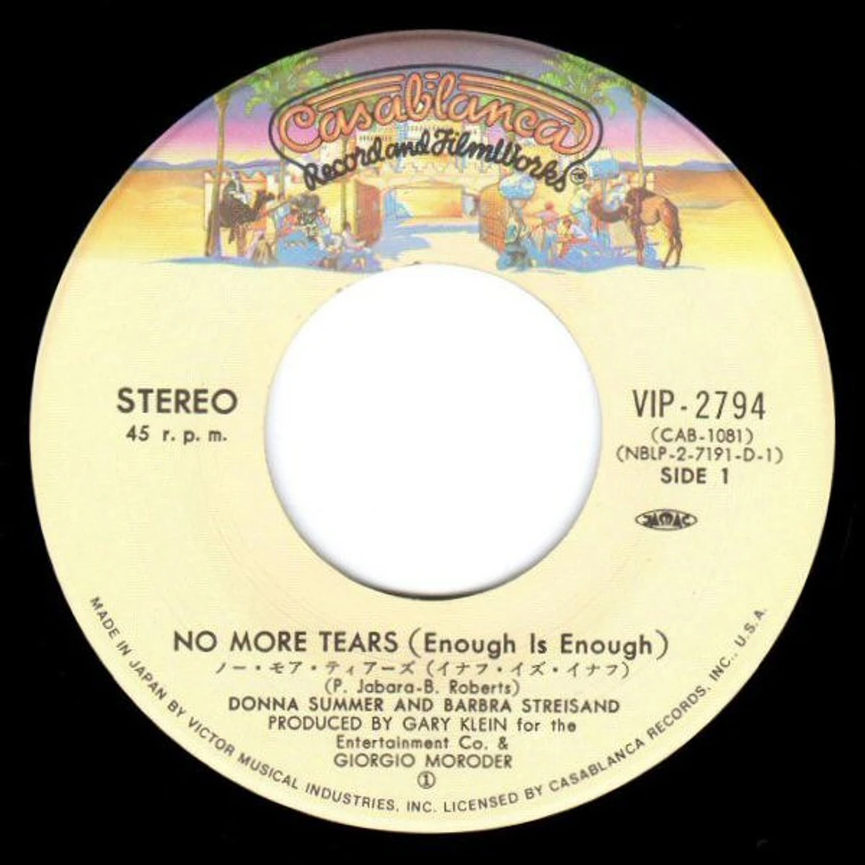 Donna Summer And Barbra Streisand - No More Tears (Enough Is Enough)