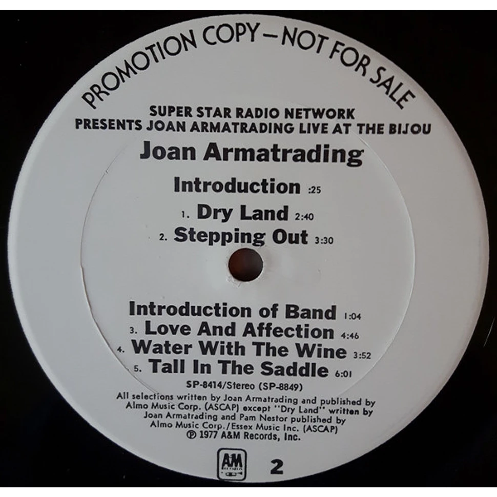 Joan Armatrading - Live At The Bijou Cafe, Philadelphia, February 18, 1977