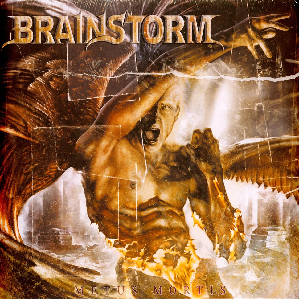 Brainstorm - Metus Mortis Yellow-Black Marbled In Gatefold